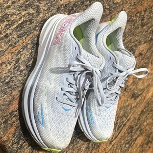 Hoka Women's Light Gray Athletic Shoes